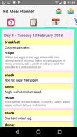 Fit Meal Planner скриншот 3