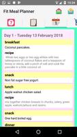 Fit Meal Planner capture d'écran 3