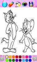 tom and jerry coloring Ekran Görüntüsü 2