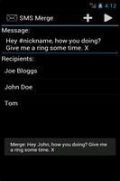 SMS Merge Free پوسٹر