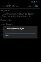 SMS Merge Free captura de pantalla 1
