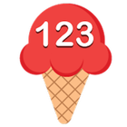 123 Ice Cream - By 2, 5, & 10-icoon