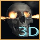 3D Skull Fire Wallpaper APK