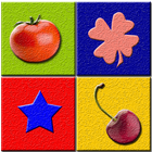 Fruits Vegetables Color Shapes أيقونة