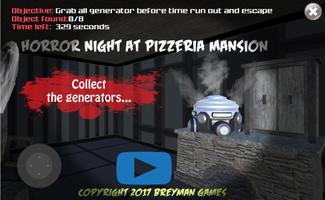 Horror Night at Pizzeria Mansion screenshot 1