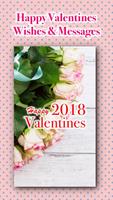 Valentinstag wünscht Botschaften 2018 Plakat