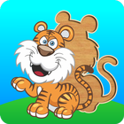 Cute puzzles - game for kids +-icoon