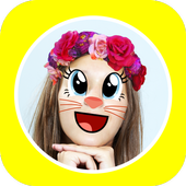 Flower Filters Crown Snapchat icono