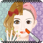 Fashionable makeup school icon