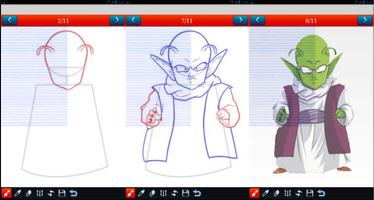 How to draw Dragon Ball Z DBZ ảnh chụp màn hình 3