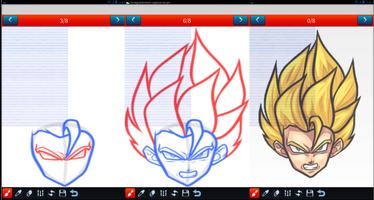 How to draw Dragon Ball Z DBZ Plakat