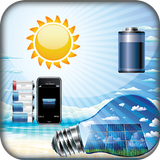 batterie solaire portable icône