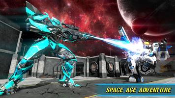 Futuristic Robot Wars - Mechwarrior Space Shooter capture d'écran 1