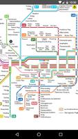 Munich Metro Map 2017 Affiche