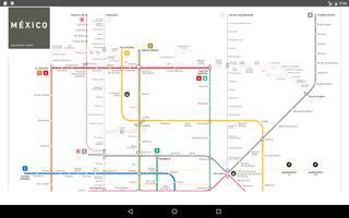 Mexico Metro Map 2017 imagem de tela 3
