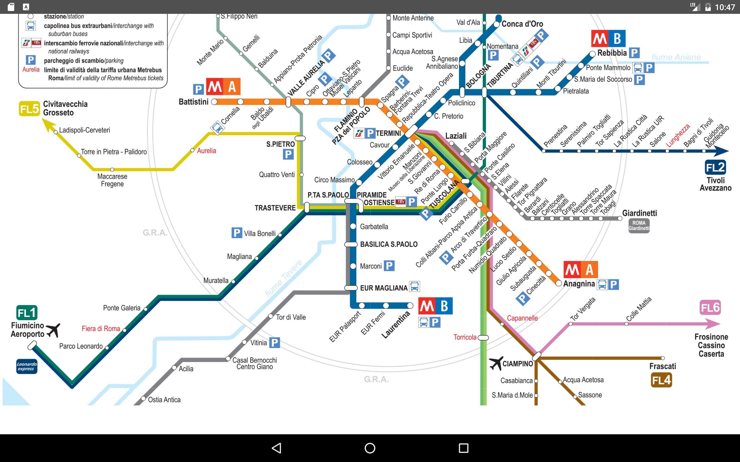 Rome Metro Map 17 For Android Apk Download