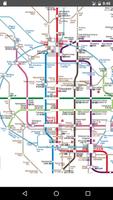 Osaka Subway Map 2017 Affiche