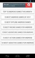 Top 10 Android Games - New Games List capture d'écran 1
