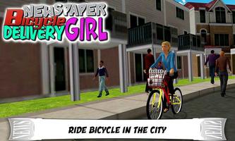 Newspaper Cycle Delivery Girl syot layar 3