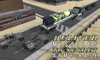 Army Weapon Cargo Truck Affiche