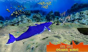 Blue Whale Swim Life Simulator – Deep Sea 3D Game capture d'écran 2