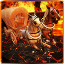 カウボーイ馬カートの溶岩トラック - バギー運転シム APK