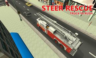 Fire Truck Rescue Simulator capture d'écran 1