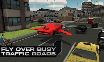Flying Car Simulator - Free 3D اسکرین شاٹ 1