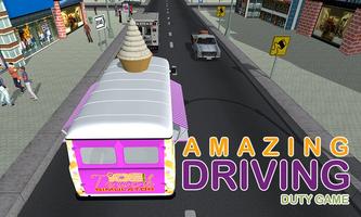Ice cream truck simulator plakat