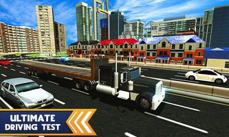 Trailer Truck Driver Simulator Affiche