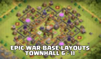 Top Maps Layout TH 11 COC پوسٹر