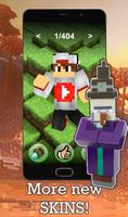 Skins for Minecraft - Youtubers Affiche