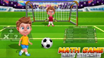 Math Game Kids Soccer Affiche