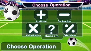 Math Game Kids Soccer capture d'écran 1