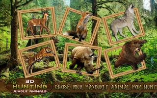 3D Chasse d'animaux de jungle capture d'écran 1