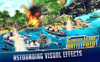 GUNSHIP NAVY BATTLEFIELD Affiche