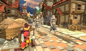 Superhero Ninja Assassin Shadow Battle Blocky الملصق