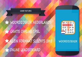 Woordzoeker nederlands gratis plakat