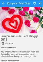 Kumpulan Puisi Cinta Romantis capture d'écran 3