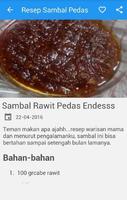 Resep Aneka Sambal Pedas Joss captura de pantalla 3