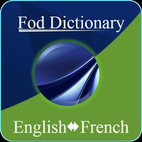 English French Dictionary Affiche