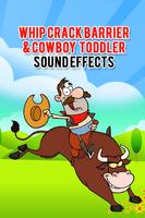 Whip Crack Barrier and Cowboy الملصق