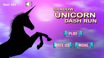 Shadow Unicorn Dash Run Affiche