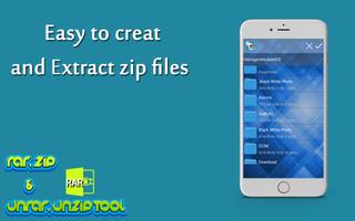 RAR, Zip & unrar, UnZip Tool Affiche