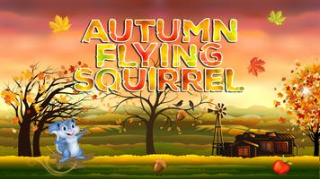 Écureuil volant d'automne Affiche