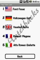 Top 5 Cars capture d'écran 1