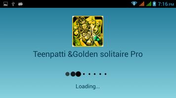 Teen patti & Golden solitaire الملصق