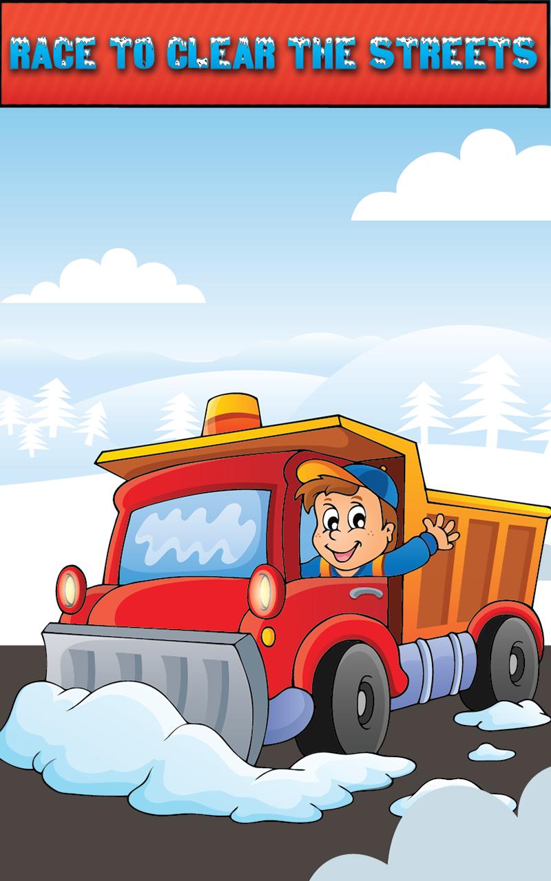 Snow Plow Truck Driver FREE постер.