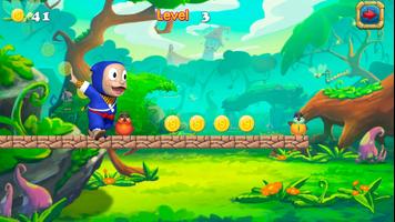 Super Hattori Run ninja Game screenshot 2