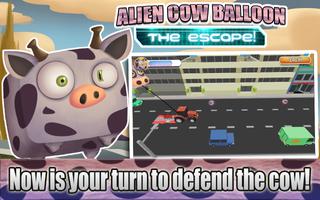 Alien Cow Balloon Escape Affiche